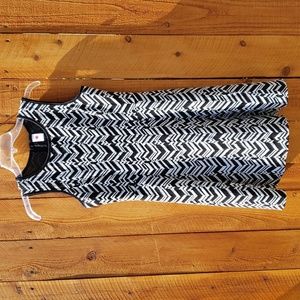 Total Girl Black White Sleeveless Dress 16 Regular